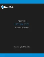 Preview for 1 page of NewTek NDI HX PTZ3 Operating Instructions Manual