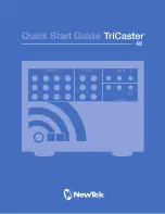 Предварительный просмотр 1 страницы NewTek TriCaster 40 Quick Start Manual