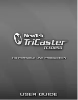 NewTek Tricaster TCXD850 User Manual предпросмотр