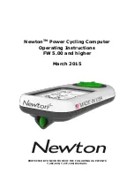 Newton FW 5.00 Operating Instructions Manual preview