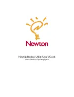 Предварительный просмотр 1 страницы Newton Newton Backup Utility User Manual