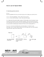 Предварительный просмотр 8 страницы Newwave NW-360 Instruction Manual