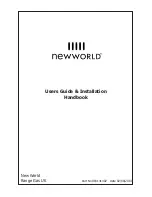 Newworld NW-100GT Users Manual & Installation Handbook предпросмотр