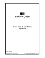 Предварительный просмотр 1 страницы Newworld NW-601EDOMTi Users Manual & Installation Handbook