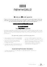 Preview for 30 page of Newworld NWMID53CB Instruction Manual