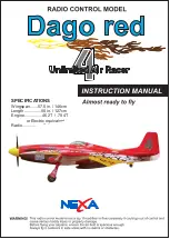 Nexa Dago red Unlimited Air Racer 4 Instruction Manual предпросмотр