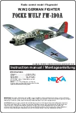 Предварительный просмотр 1 страницы Nexa Focke Wulf FW-190A Instruction Manual