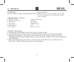 Предварительный просмотр 6 страницы Nexa GMR-824 User Manual