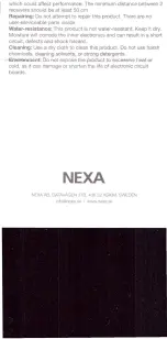 Предварительный просмотр 4 страницы Nexa MYRC-2 Manual