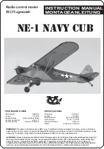 Предварительный просмотр 1 страницы Nexa NE-1 NAVY CUB Instruction Manual