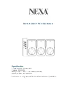 Nexa NEYCR-1500 User Manual предпросмотр