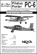 Nexa Pilatus Porter PC-6 Building Instructions предпросмотр