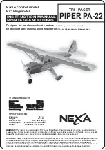 Предварительный просмотр 1 страницы Nexa Tri-Pacer Piper PA-22 Instruction Manual