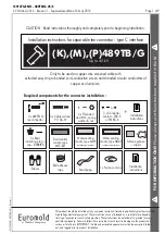 Nexans Euromold K489TB/G Installation Instructions Manual preview