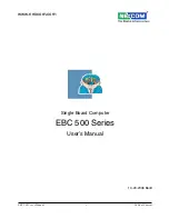 Nexcom EBC 500 Series User Manual preview