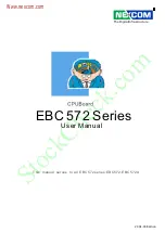 Preview for 1 page of Nexcom EBC 572 Series User Manual