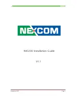 Предварительный просмотр 1 страницы Nexcom NIO200 Installation Manual