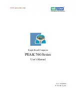 Nexcom PEAK 760 Series User Manual preview