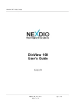 Nexdio DioView 100 User Manual preview