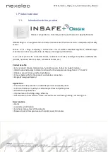 Preview for 3 page of Nexelec INSAFE+Origin D731D Technical Manual