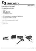 Preview for 3 page of NEXELO L177007NEX User Manual