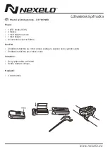 Preview for 4 page of NEXELO L177007NEX User Manual