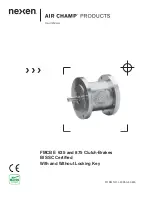 Nexen Air Champ FMCBE 625 User Manual preview