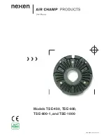 Nexen AIR CHAMP TSE-1000 User Manual preview