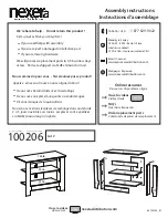 NEXERa 100206 Assembly Instructions Manual предпросмотр