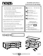 Предварительный просмотр 1 страницы NEXERa 104039 Assembly Instructions Manual