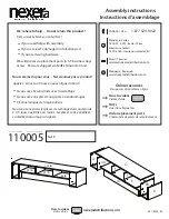 NEXERa 110005 Assembly Instructions Manual предпросмотр