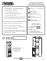 Предварительный просмотр 1 страницы NEXERa 314303 Assembly Instructions Manual