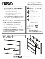 NEXERa 365912 Assembly Instructions Manual предпросмотр