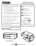 NEXERa 600736 Assembly Instructions Manual предпросмотр