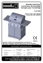 Предварительный просмотр 1 страницы Nexgrill 1900624 Assembly Instructions Manual