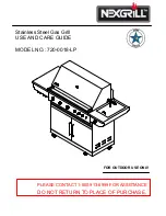 Предварительный просмотр 1 страницы Nexgrill 720-0018-LP Use And Care Manual