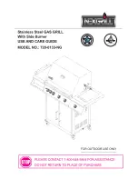 Nexgrill 720-0133-NG Use And Care Manual предпросмотр