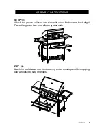 Предварительный просмотр 13 страницы Nexgrill 720-0419 Assembly & Operating Instructions