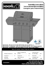 Nexgrill 720-0830HR Assembly Instructions Manual предпросмотр