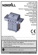 Предварительный просмотр 1 страницы Nexgrill 720-0830XA Operating Instruction