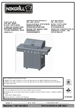 Nexgrill 720-0882S Operation Instructions Manual предпросмотр