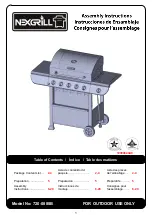 Nexgrill 720-0888B Assembly Instructions Manual preview