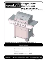 Nexgrill 720-0888T Assembly Instructions Manual предпросмотр