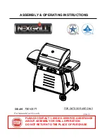 Nexgrill 730-0371 Assembly & Operating Instructions предпросмотр