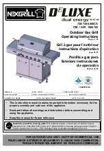 Предварительный просмотр 1 страницы Nexgrill DeLUXE 720-0896CG Operating Instructions Manual