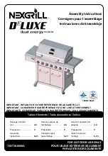 Nexgrill DELUXE 720-0898A Assembly Instructions Manual предпросмотр