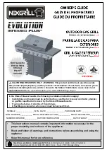 Предварительный просмотр 1 страницы Nexgrill Evolution Infrared Plus 720-0882A Owner'S Manual