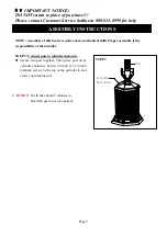 Preview for 6 page of Nexgrill PTH-105 Installation, Operation & Maintenance Instructions Manual