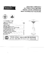 Nexgrill T-007 Installation, Operation And Maintenance Instructions предпросмотр