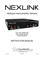 NexLink IOP-1 Instruction Manual preview